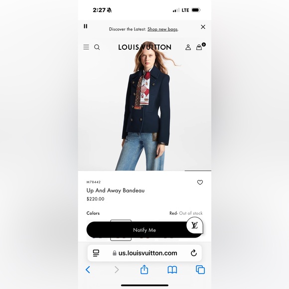 LV Up Up and Away Bandeau Sold out! - Picture 15 of 16